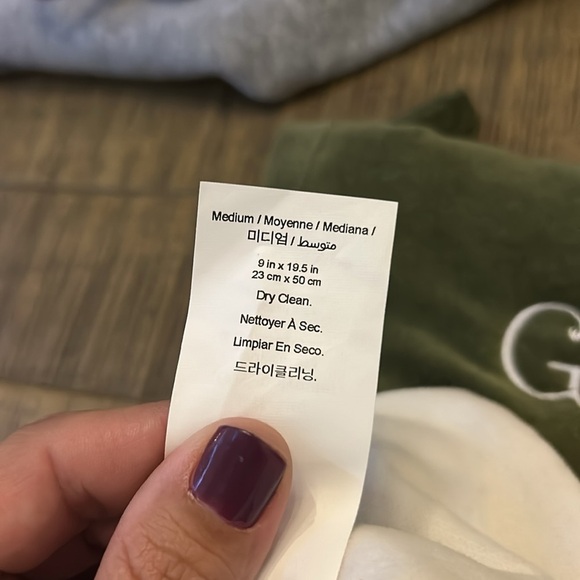 Pottery Barn Red & White Christmas Holiday Stocking, Mom, size medium - Picture 9 of 10